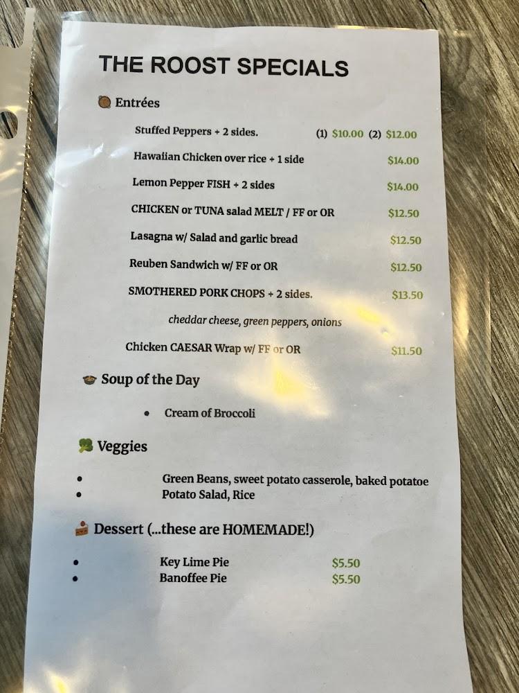 The Roost at Four Seasons Menu image 4